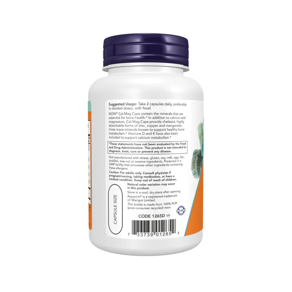 NOW FOODS CAL- MAG CAPS 120 VCAPS