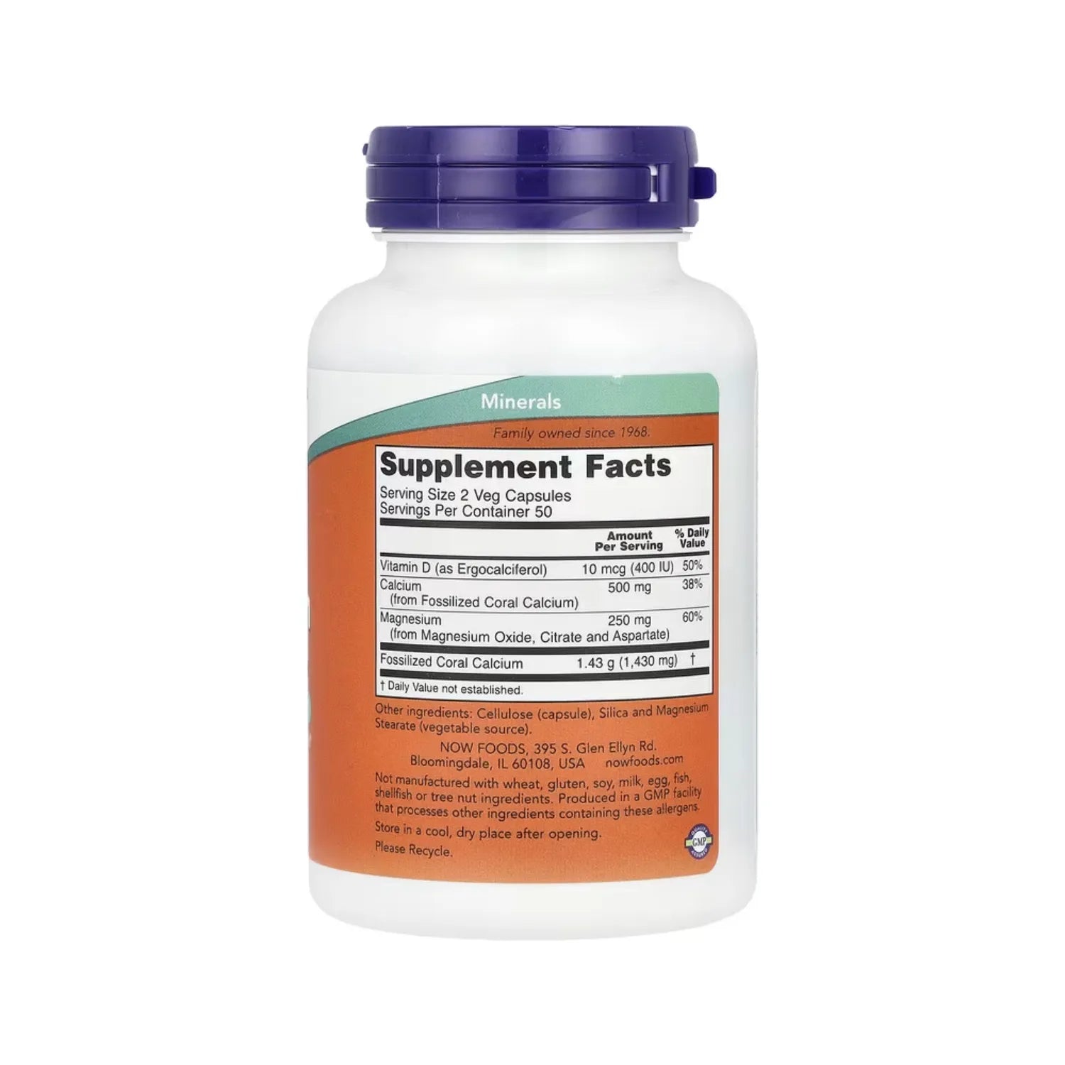 NOW FOODS CALCIO DE CORAL PLUS, 100VCAPS SFN