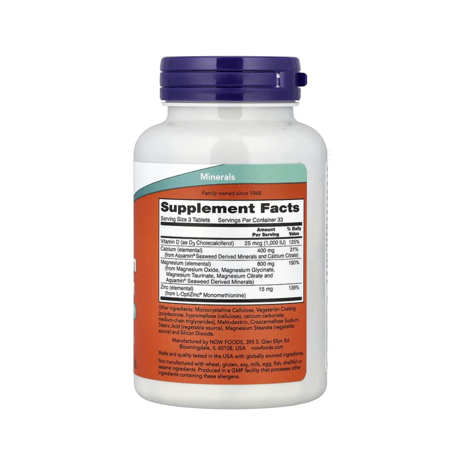 NOW FOODS MAG & CALCIUM 2:1 RATIO 100 TABS