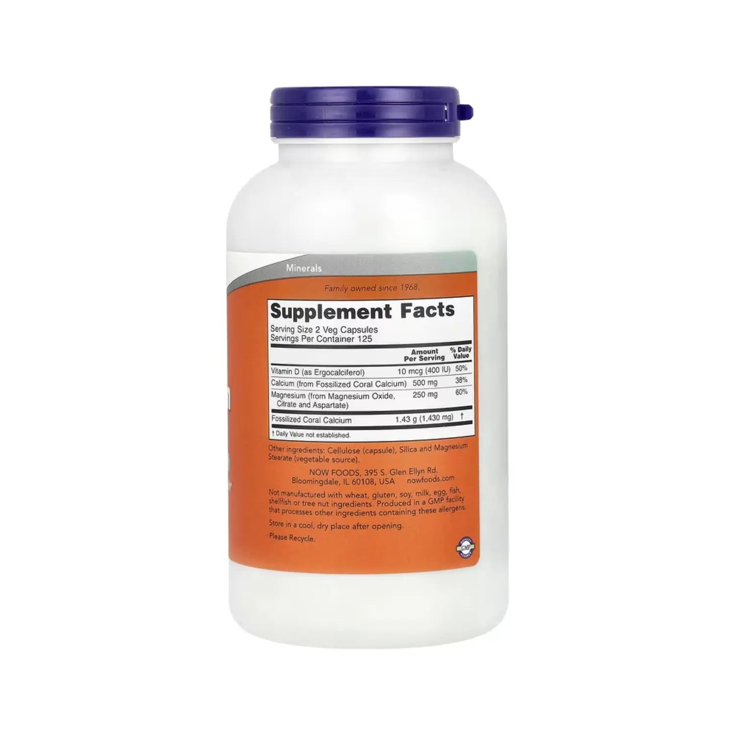 NOW FOODS CORAL CALCIUM PLUS MAG 250 VCAPS