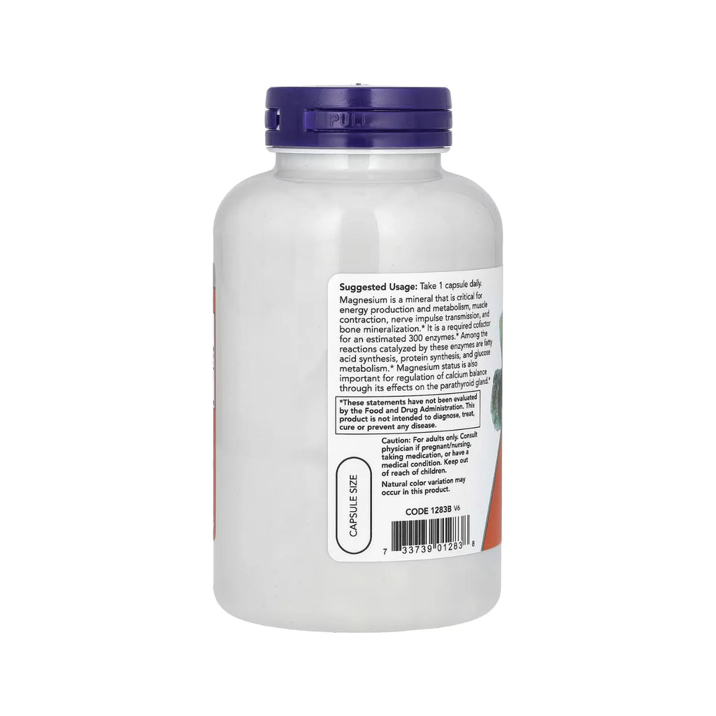 NOW FOODS MAGNESIO 400MG 180 VEGCAPS PRODUCCIÓN ENERGÍA SFN
