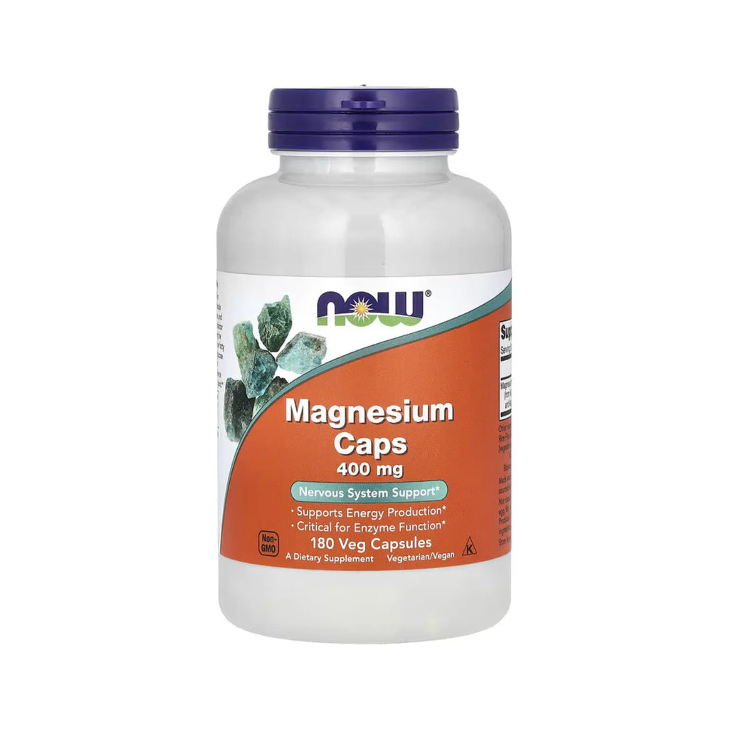 NOW FOODS MAGNESIO 400MG 180 VEGCAPS PRODUCCIÓN ENERGÍA SFN