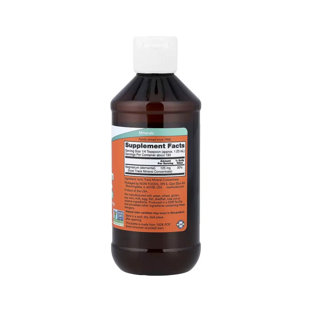 NOW Foods, Magnesio líquido con oligoelementos, 237 ml (8 oz. Líq.) sfn