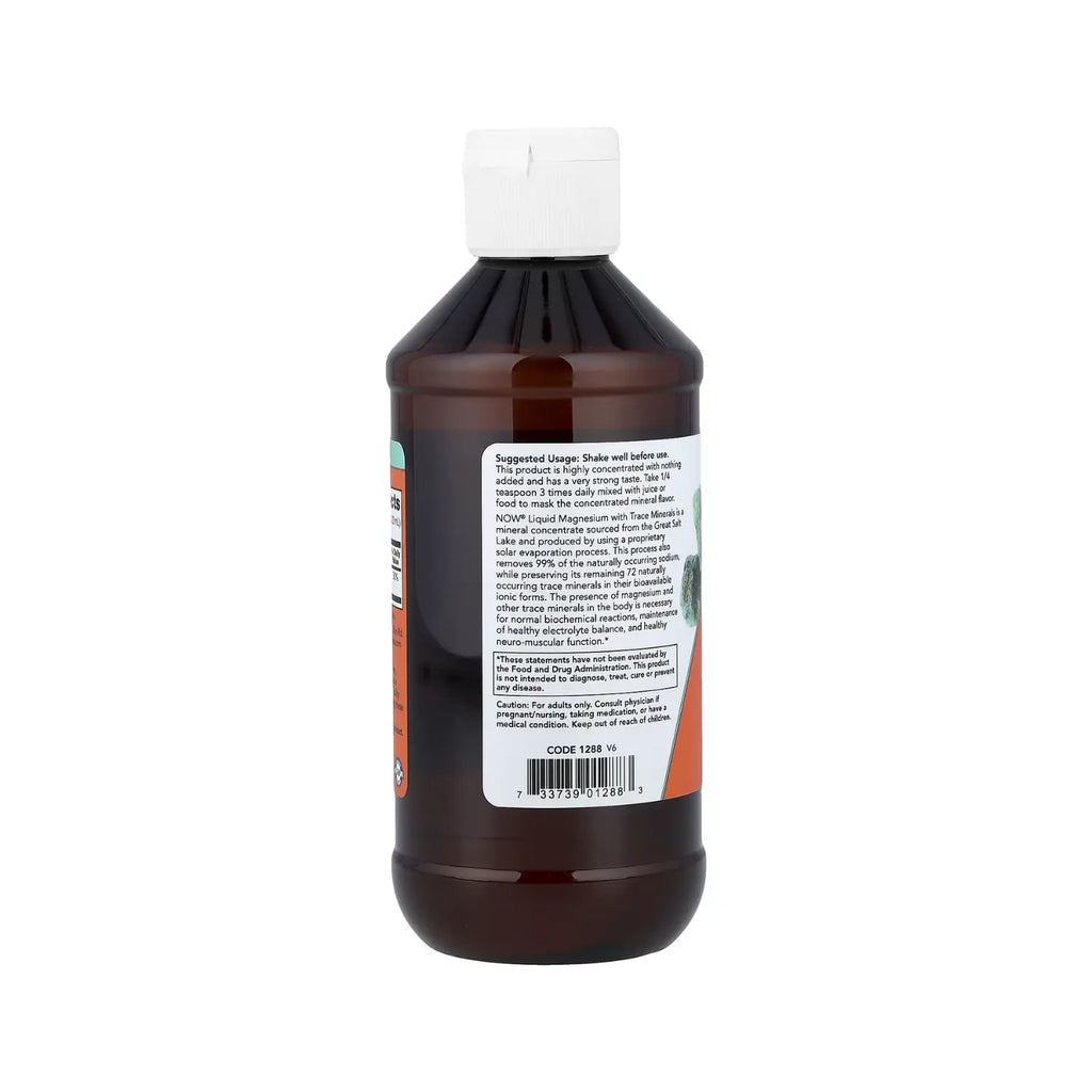 NOW Foods, Magnesio líquido con oligoelementos, 237 ml (8 oz. Líq.) sfn