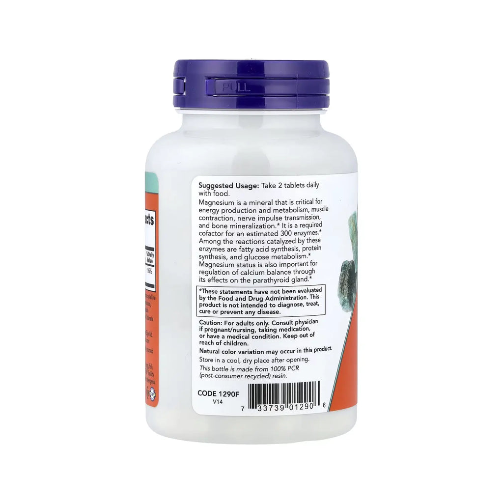 NOW Foods, Citrato de magnesio, 200 mg, 100 comprimidos sfn
