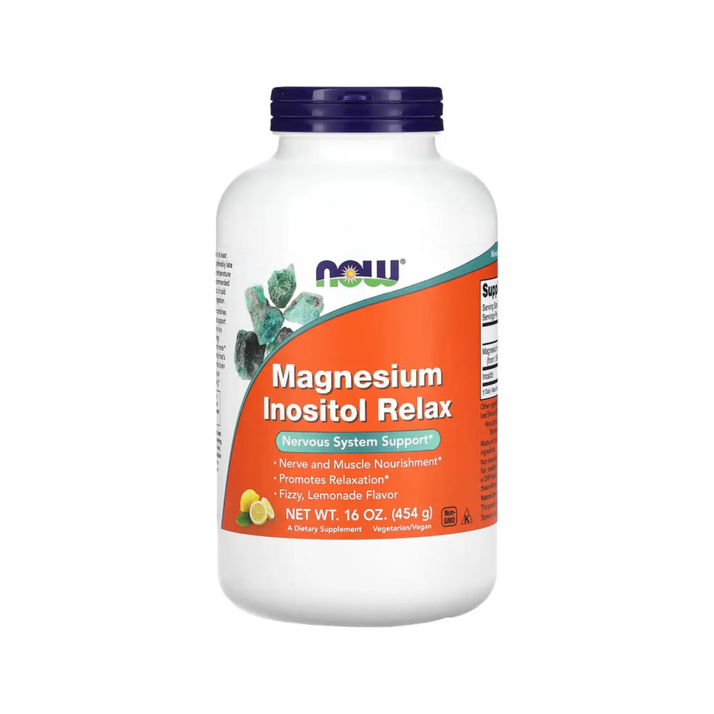 NOW Foods, Magnesio Inositol Relax, Limonada, 454 g (16 oz) sfn