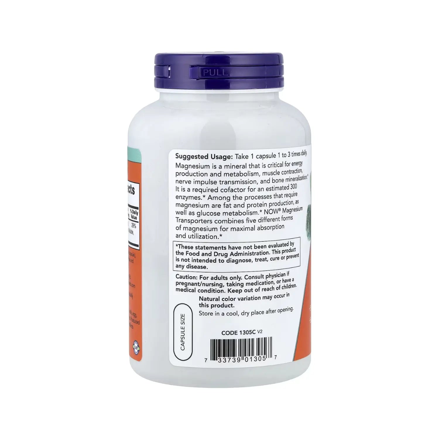 NOW FOODS TRANSPORTADORES DE MAGNESIO 180VCAPS SFN