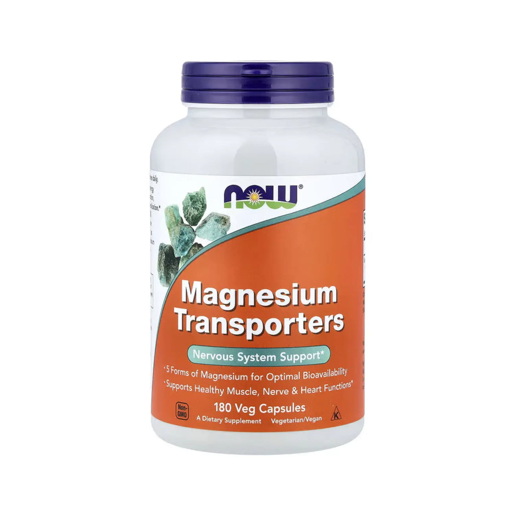 NOW FOODS TRANSPORTADORES DE MAGNESIO 180VCAPS SFN