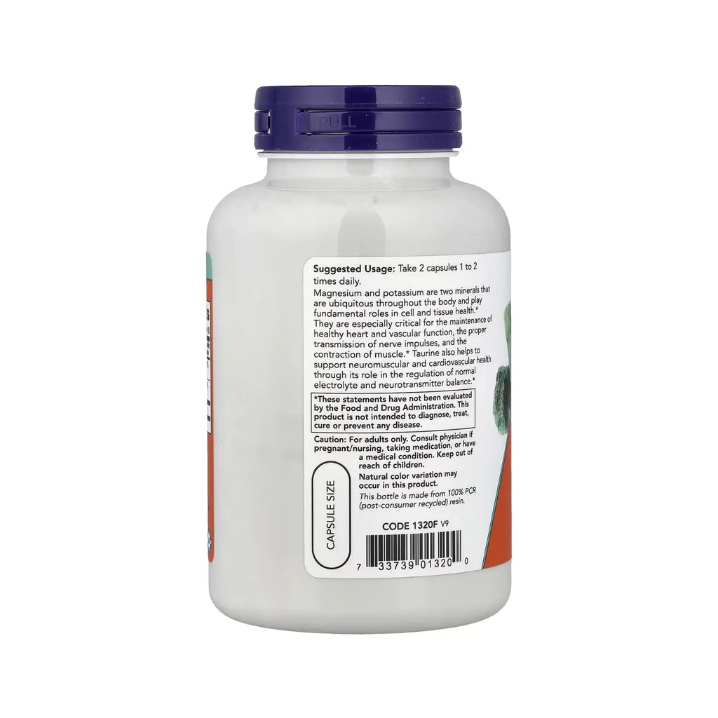 NOW FOODS ASPARTATO DE MAGNESIO Y POTASIO 120VCAPS SFN