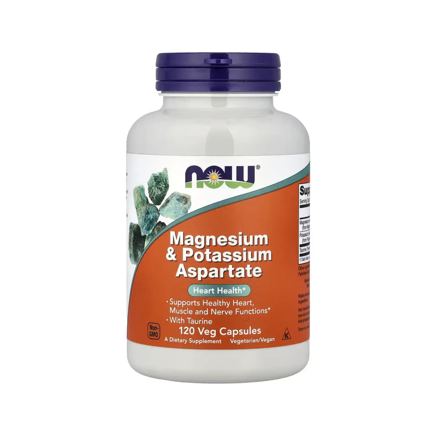 NOW FOODS ASPARTATO DE MAGNESIO Y POTASIO 120VCAPS SFN