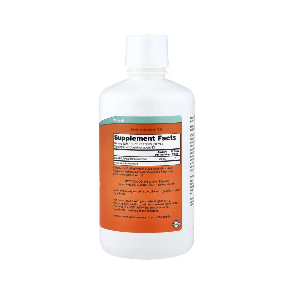 NOW FOODS MINERALES COLOIDALES 946 ML (32 OZ. LÍQ.) SFN