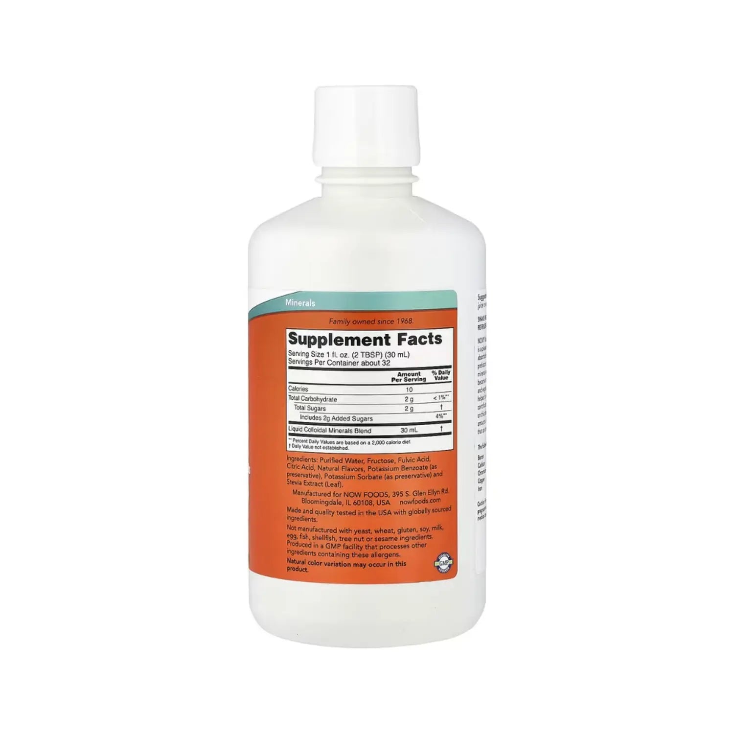NOW FOODS MINERALES COLOIDALES 946 ML SFN