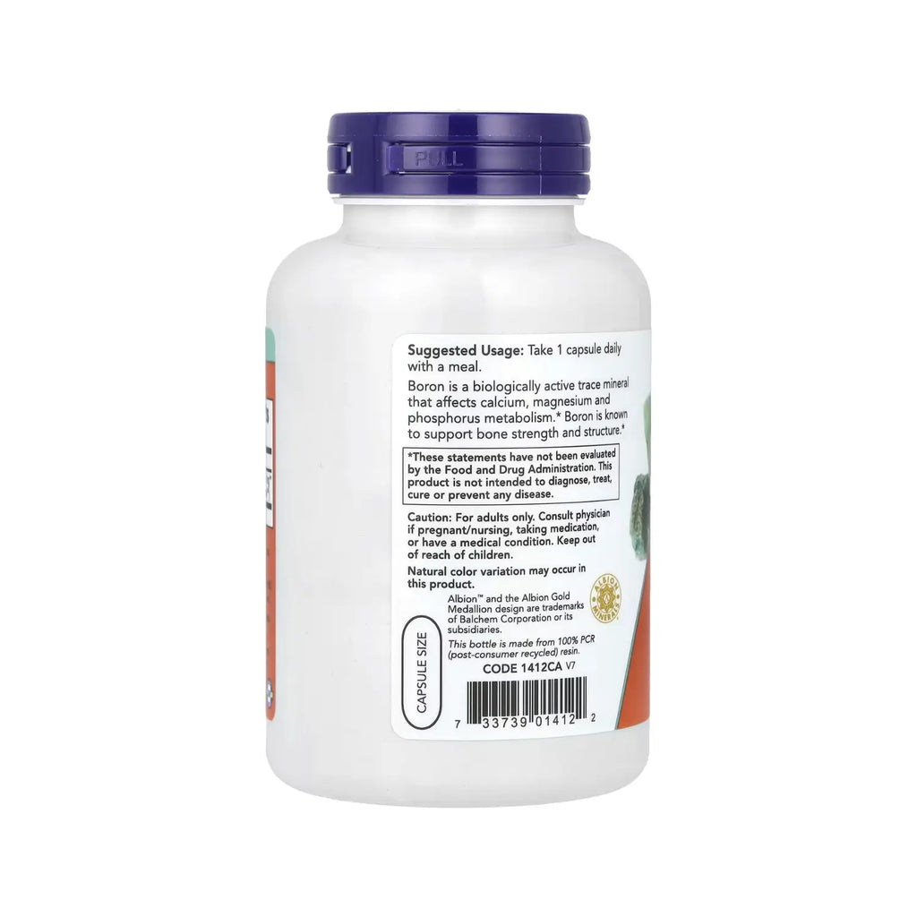NOW FOODS BORON 3 MG 250VCAPS SFN
