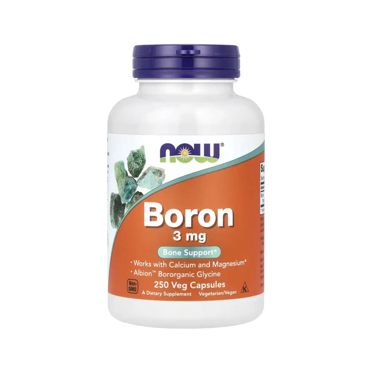 NOW FOODS BORON 3 MG 250VCAPS SFN