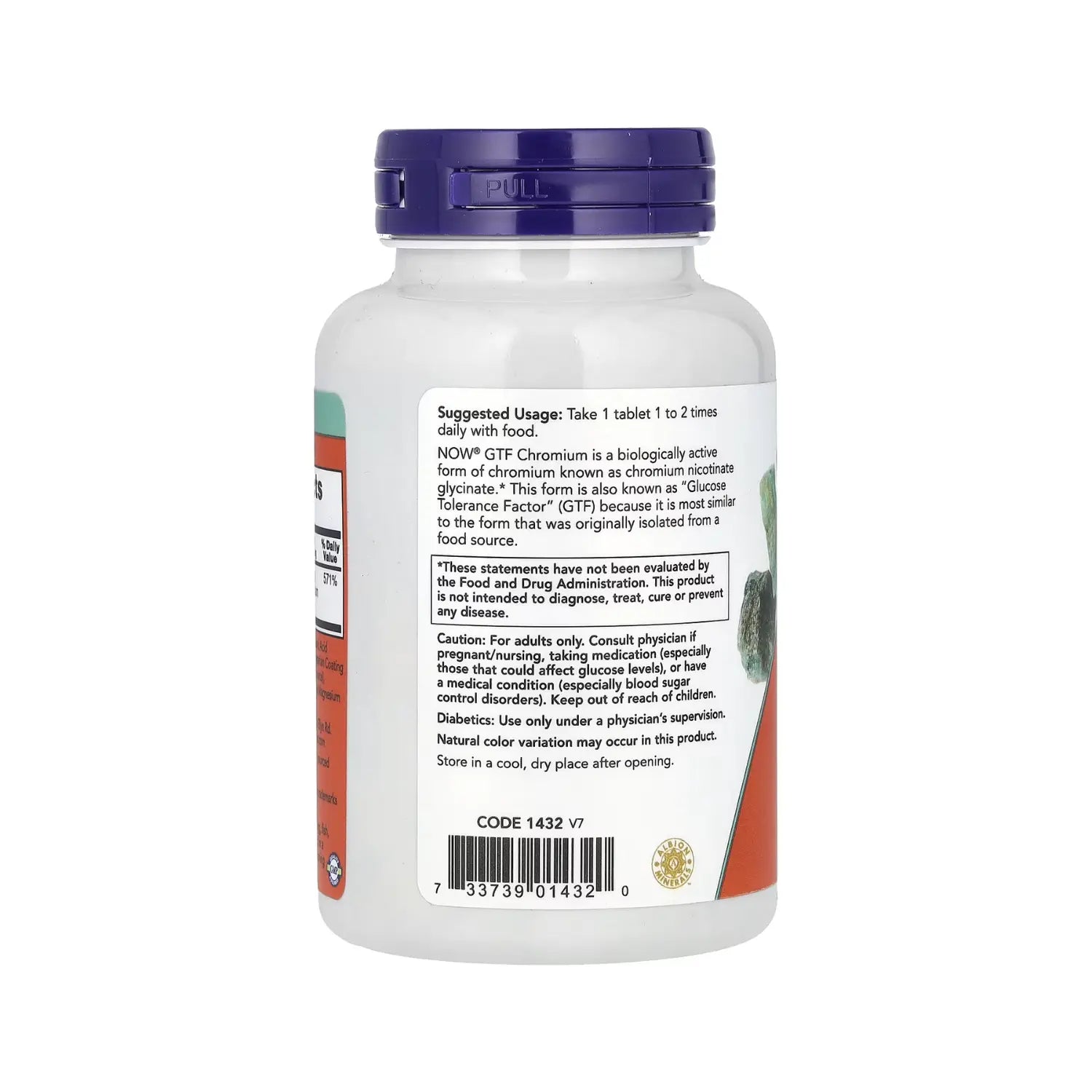 NOW Foods, Cromo GTF, 200 mcg, 250 comprimidos sfn
