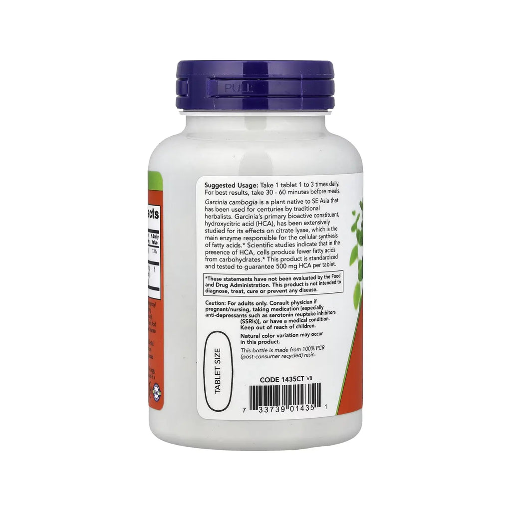 NOW Foods, Garcinia, 1000 mg, 120 comprimidos sfn