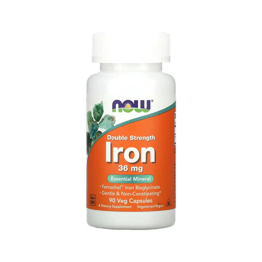 NOW FOODS IRON FERROCHEL HIERRO 36 MG 90 VEGCAPS SFN