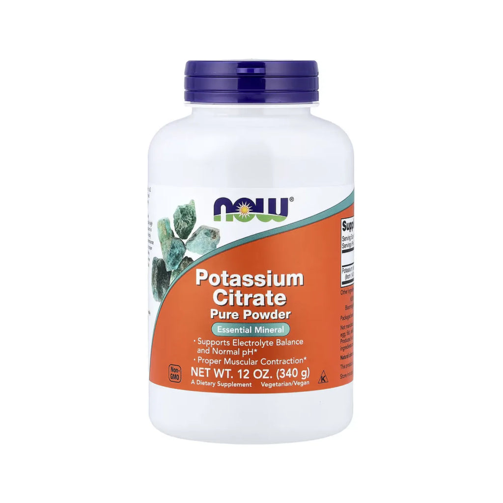 NOW FOODS POLVO DE CITRATO DE POTASIO 12 OZ SFN