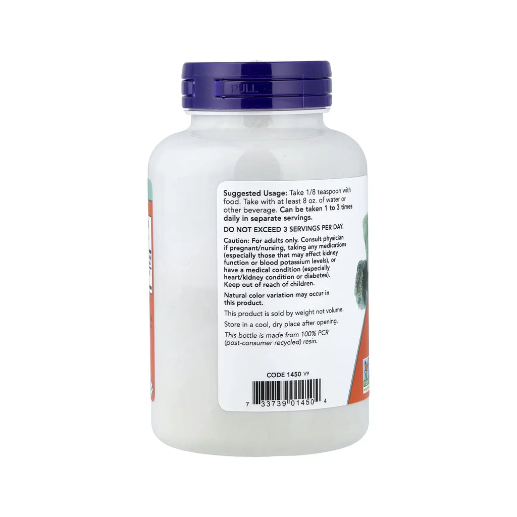 NOW FOODS, CLORURO DE POTASIO EN POLVO, 227 G (8 OZ) SFN