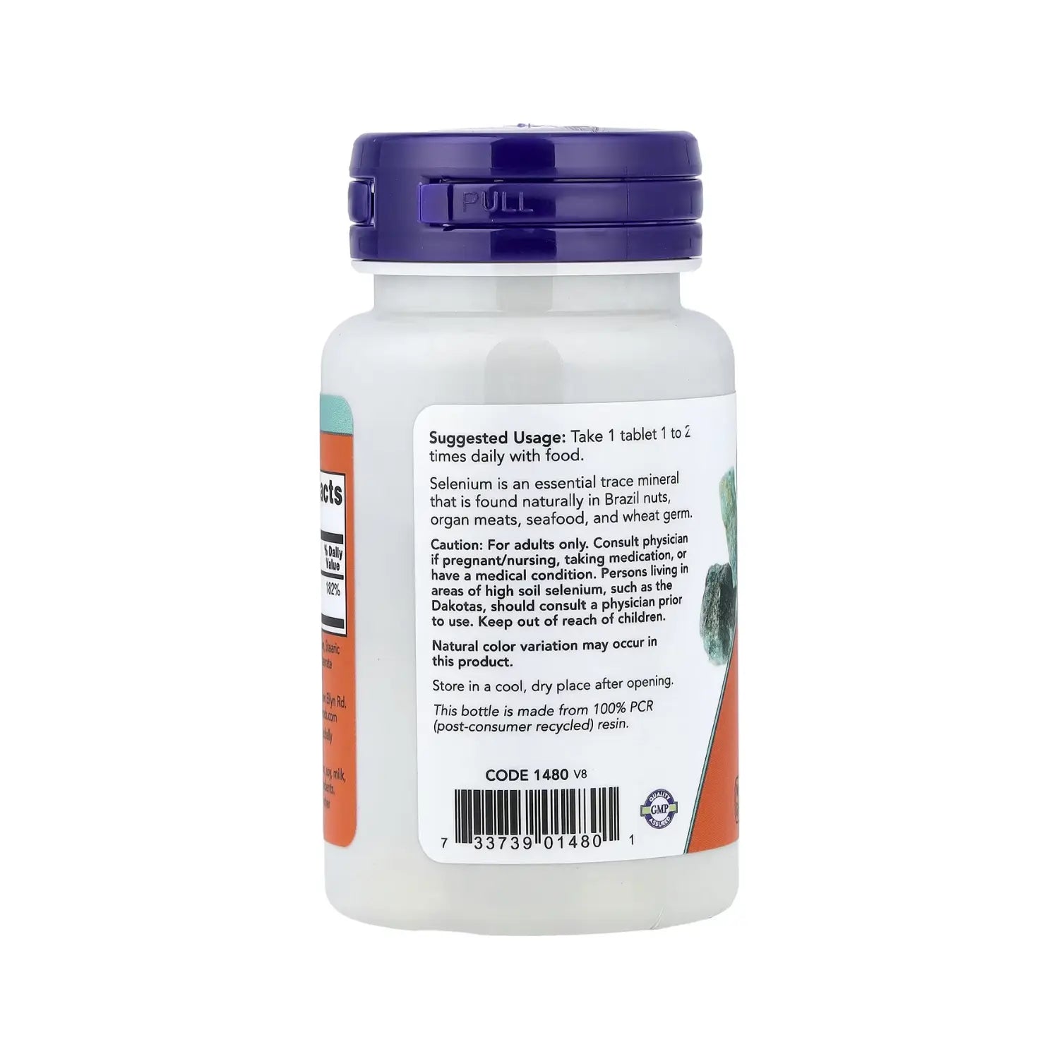 NOW Foods, Selenio, 100 mcg, 100 comprimidos sfn