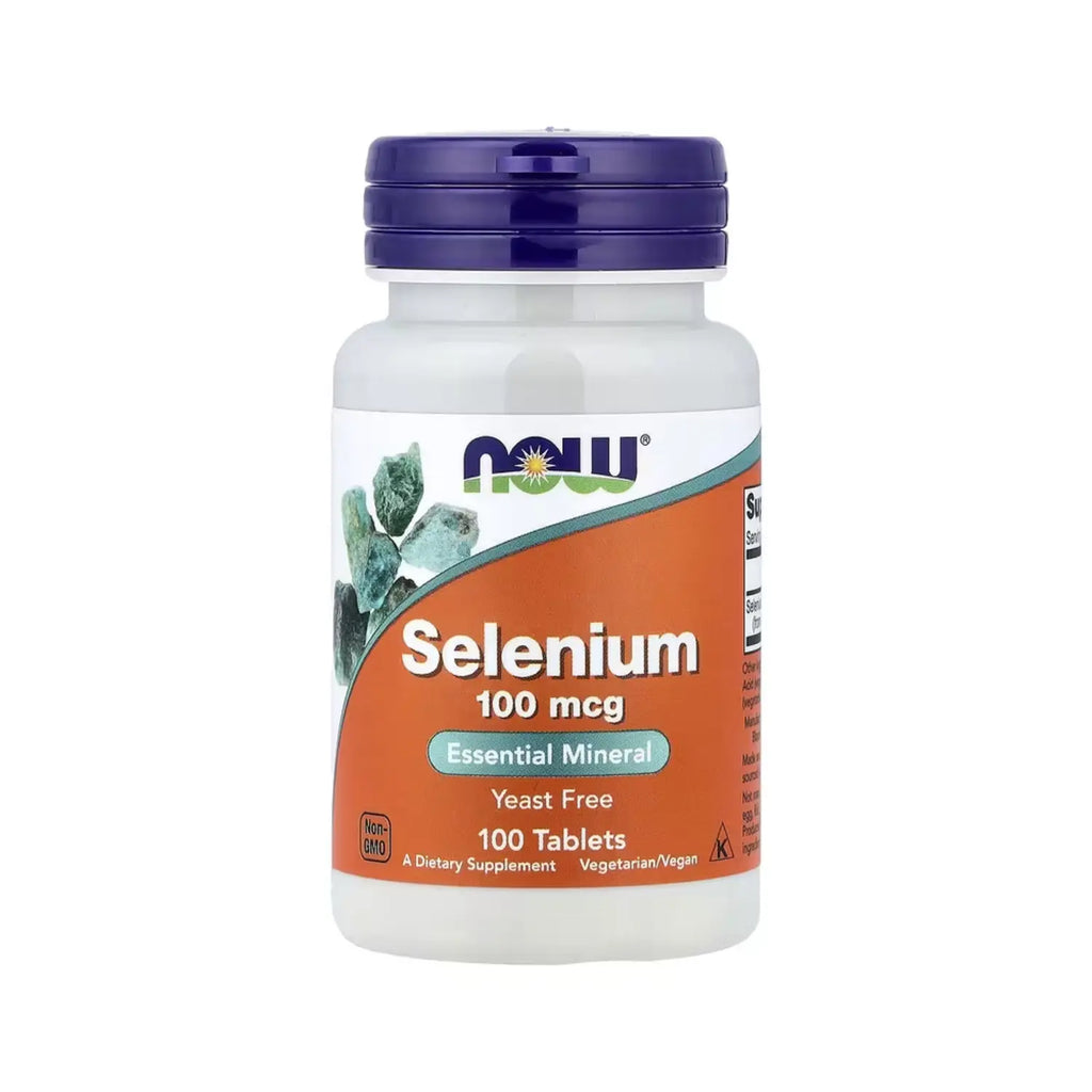 NOW Foods, Selenio, 100 mcg, 100 comprimidos sfn