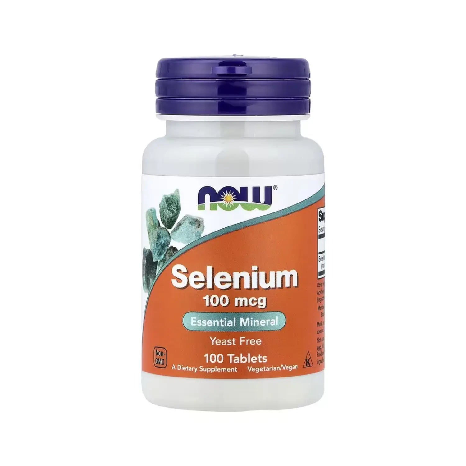 NOW Foods, Selenio, 100 mcg, 100 comprimidos sfn