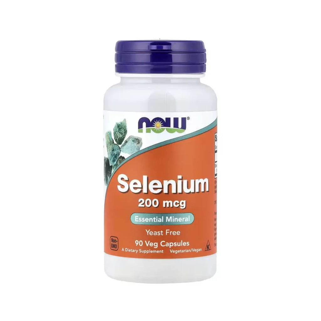 NOW FOODS SELENIO 200MCG 90 VEGCAPS MINERAL ESENCIAL SFN