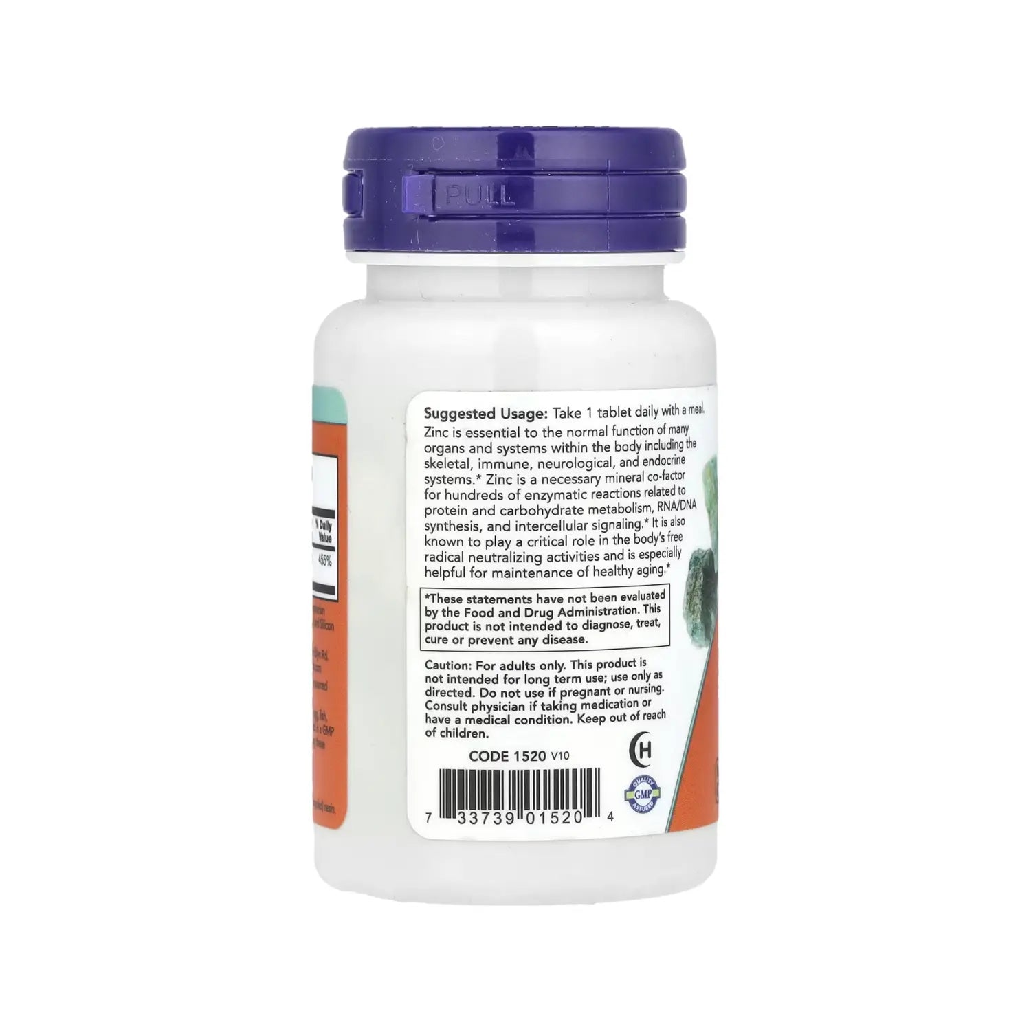 NOW FOODS GLUCONATO DE ZINC 50MG 100 TABS SFN
