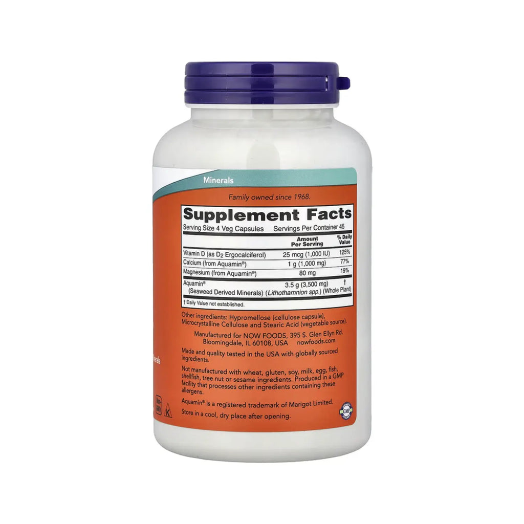 NOW FOODS ALGAS MINERALES ROJAS 180 CÁPSULAS VEGETALES SFN