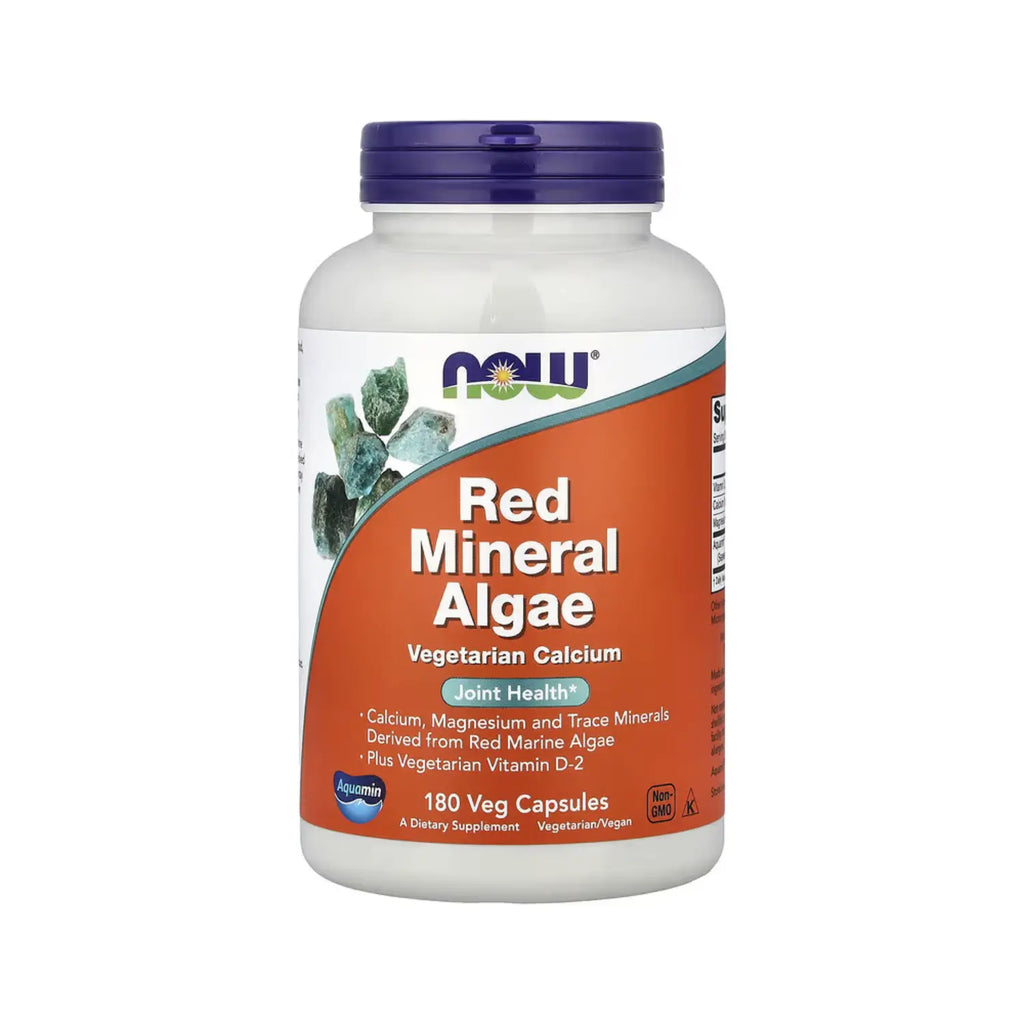 NOW FOODS ALGAS MINERALES ROJAS 180 CÁPSULAS VEGETALES SFN