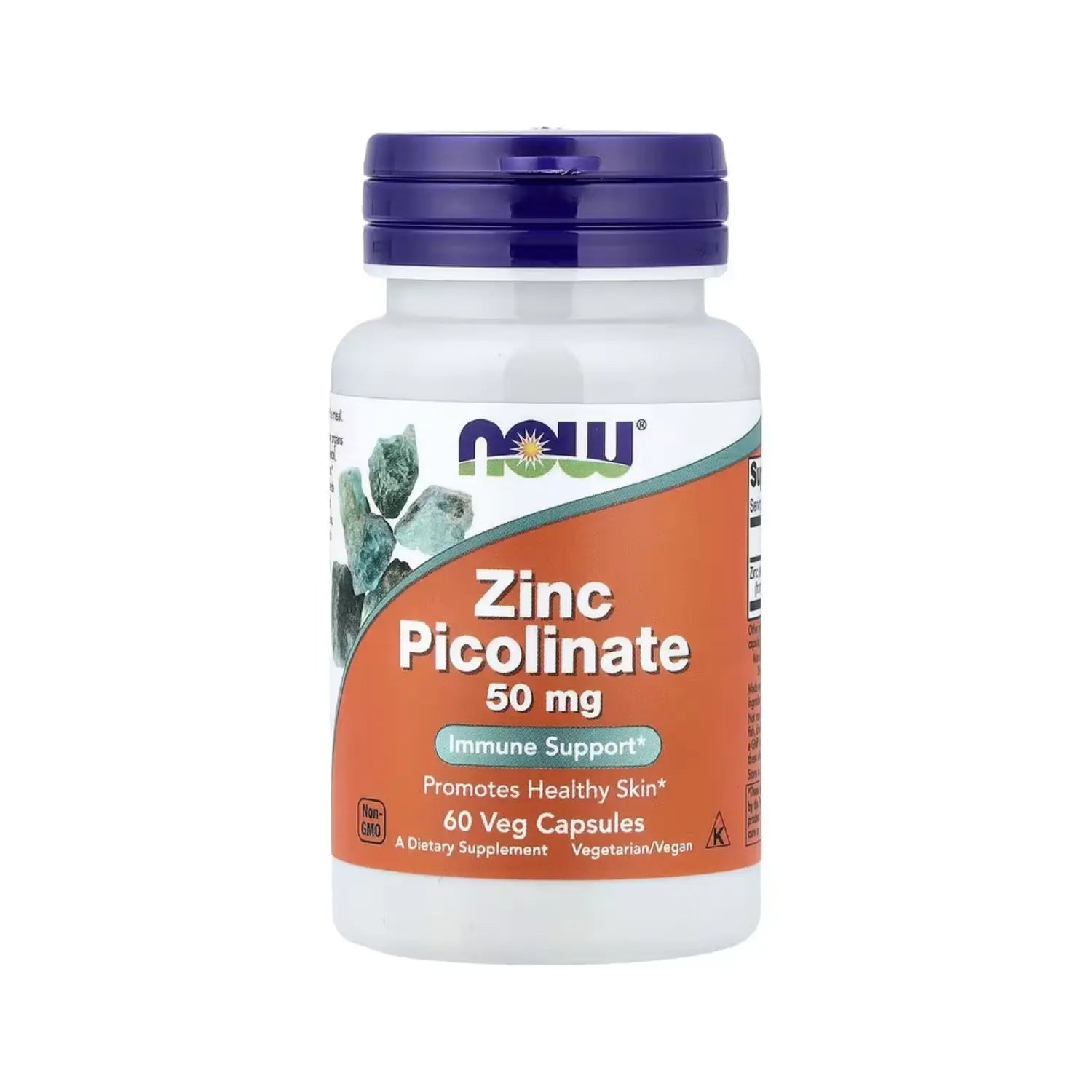 NOW FOODS PICOLINATO DE ZINC INMUNIDAD 50MG 60 VEGCAPS SFN