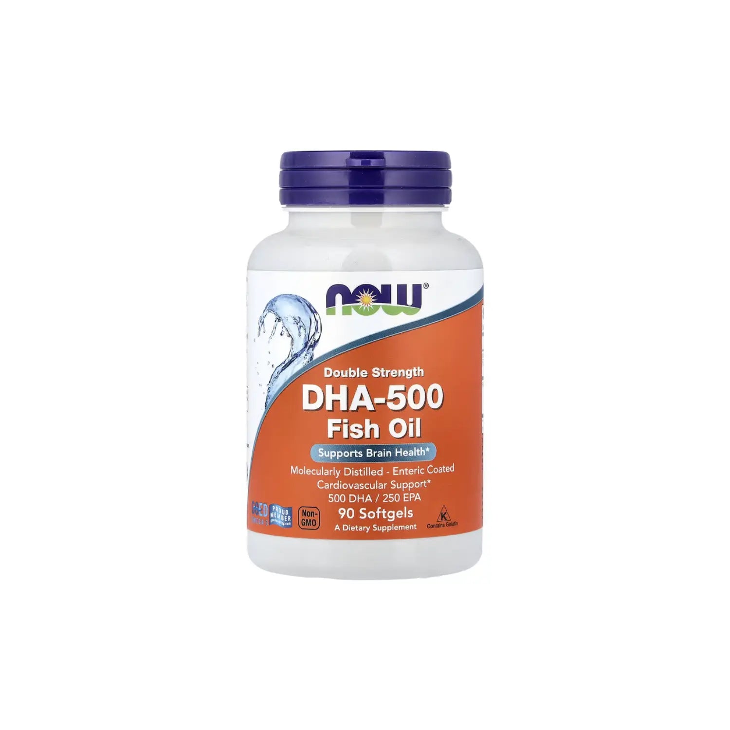 NOW FOODS DHA - 500 DOBLE FUERZA 90 SOFTGELS SFN