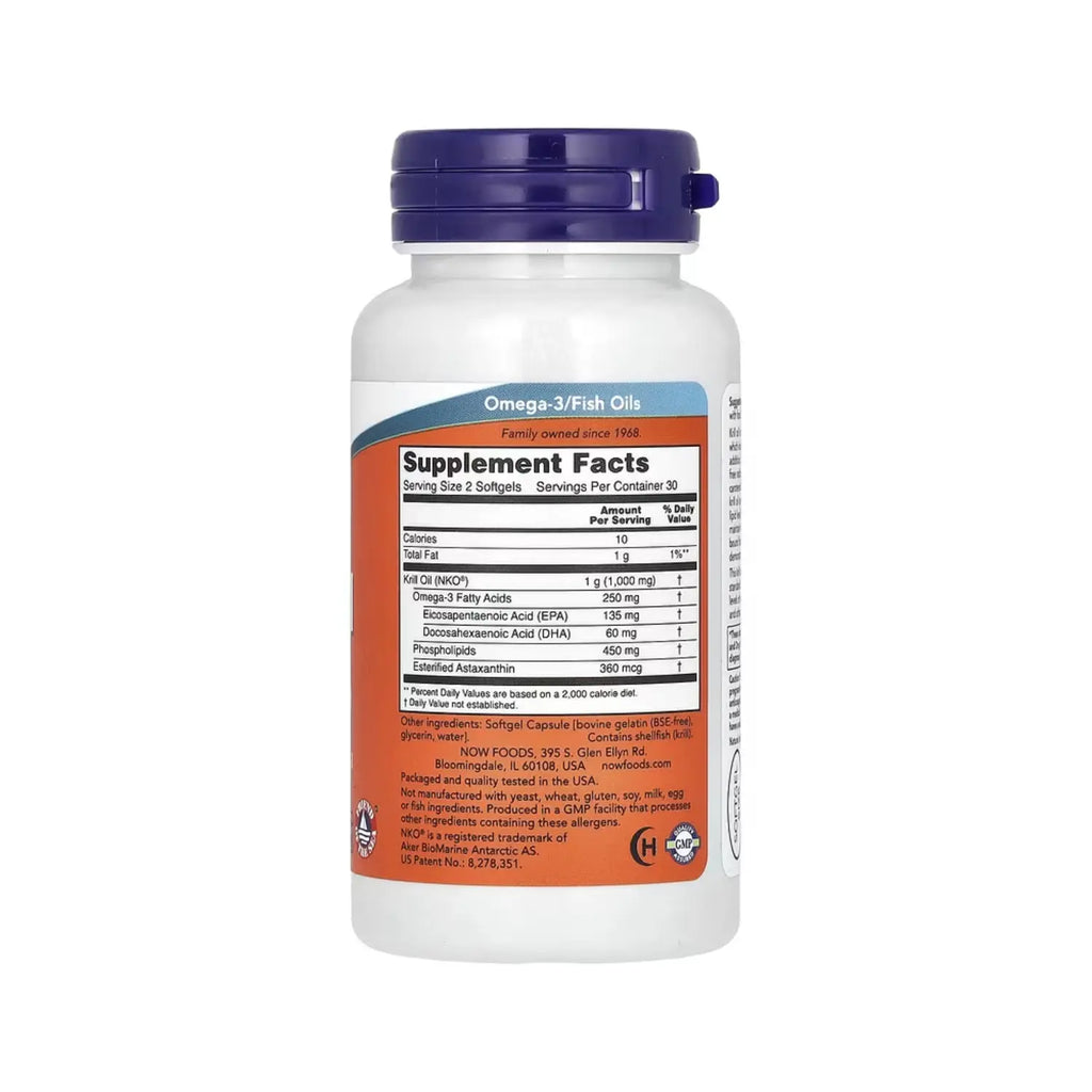 NOW FOODS ACEITE DE KRIL NEPTUNO 500 MG 60 SOFTGELS SFN