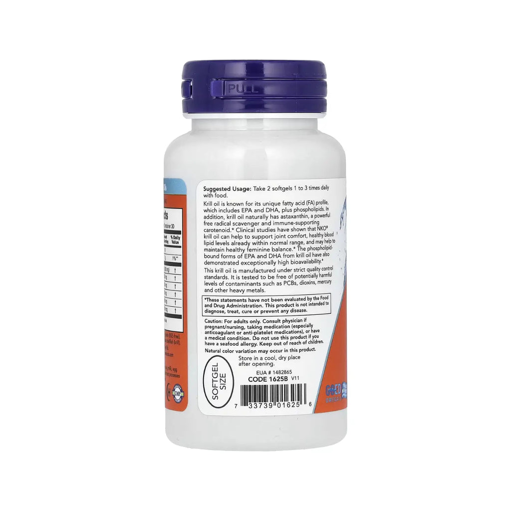 NOW FOODS ACEITE DE KRIL NEPTUNO 500 MG 60 SOFTGELS SFN