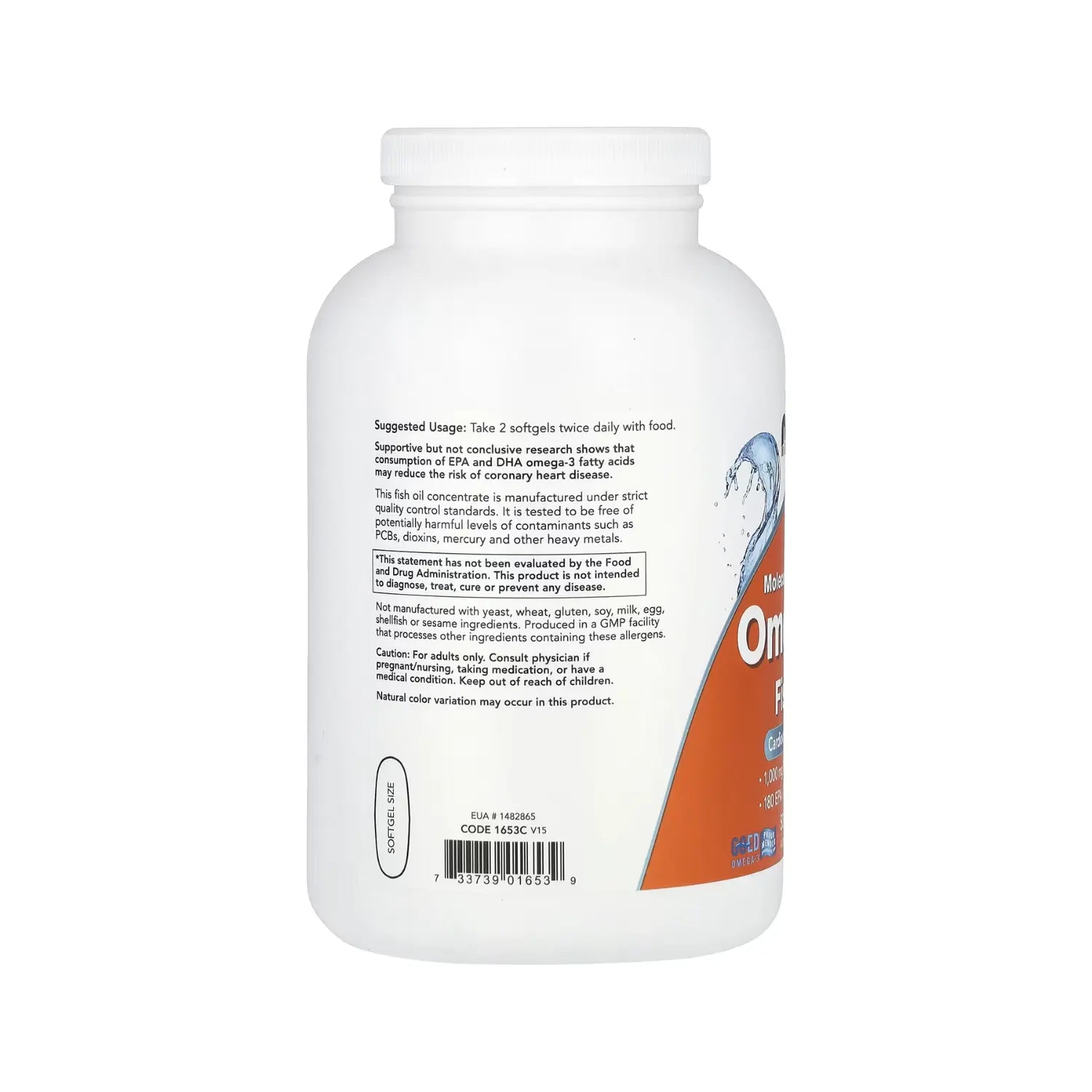 NOW FOODS OMEGA-3 1000mg 500 SGELS