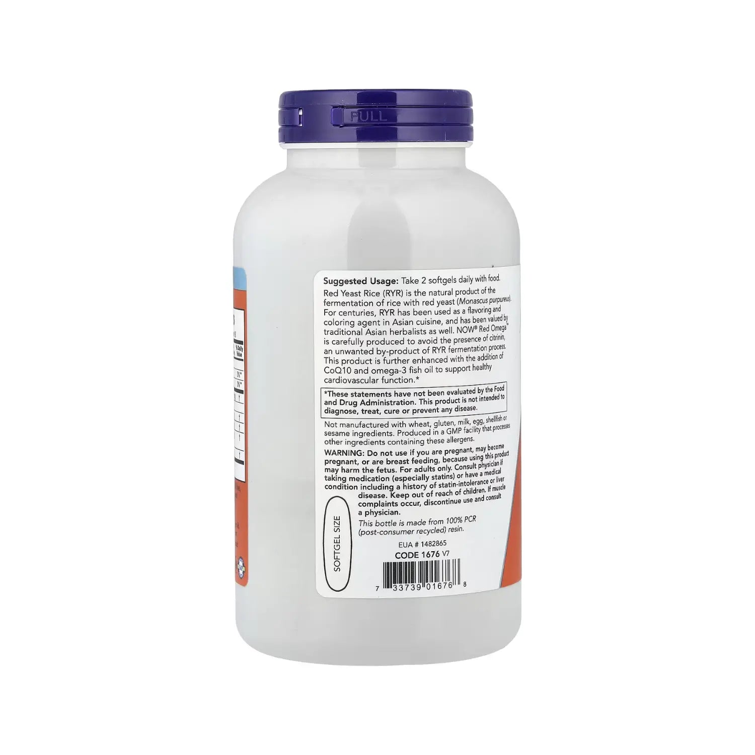 NOW Foods, Red Omega, Arroz de levadura roja con CoQ10, 180 cápsulas blandas sfn