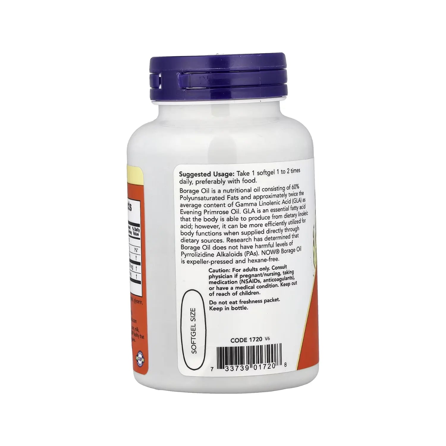 NOW Foods, Aceite de borraja, GLA concentrado, 1000 mg, 60 cápsulas blandas sfn