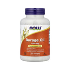 NOW Foods, Aceite de borraja, la mayor concentración de GLA, 100 mg, 120 cápsulas de gel