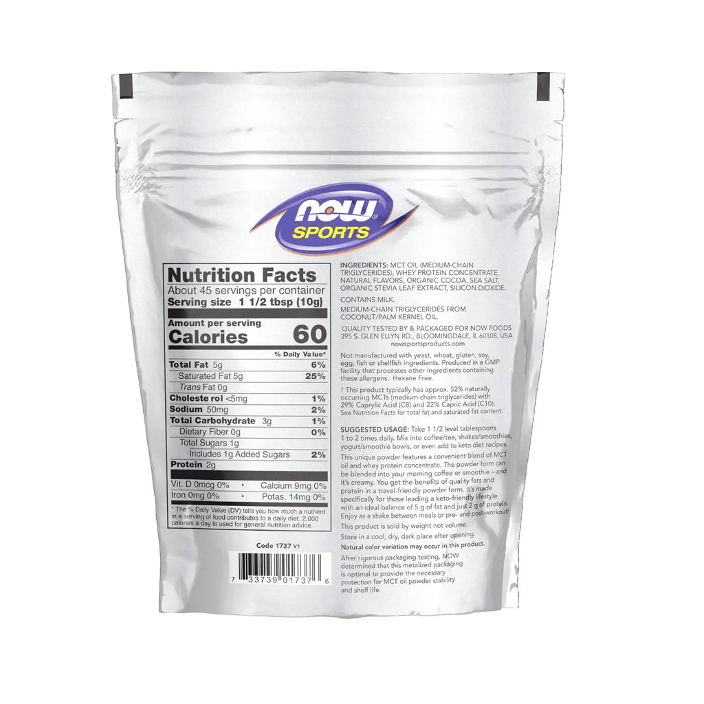 NOW SPORTS MCT EN POLVO CON PROTEÍNA DE SUERO SFN