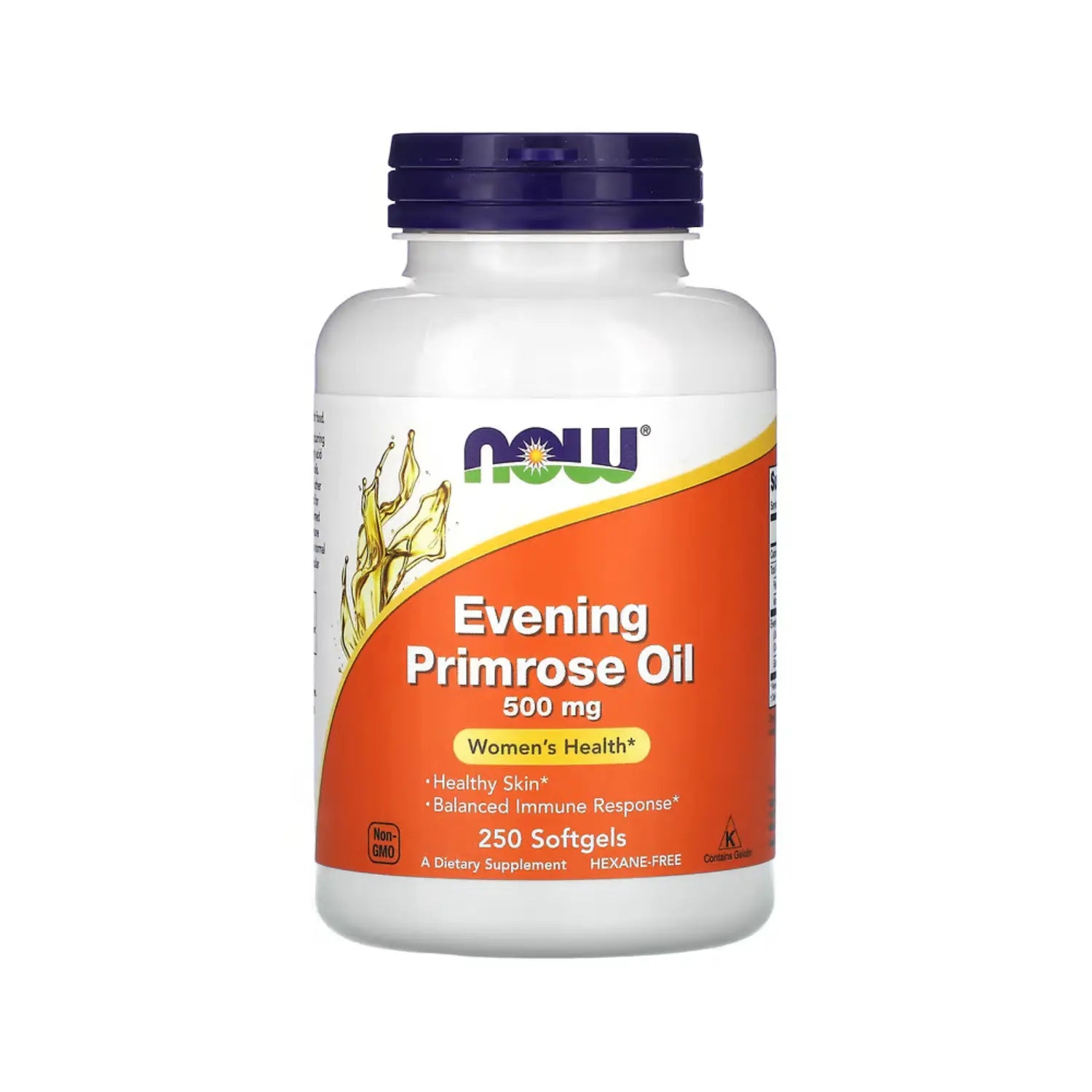NOW Foods, Aceite de onagra, 500 mg, 250 cápsulas blandas sfn