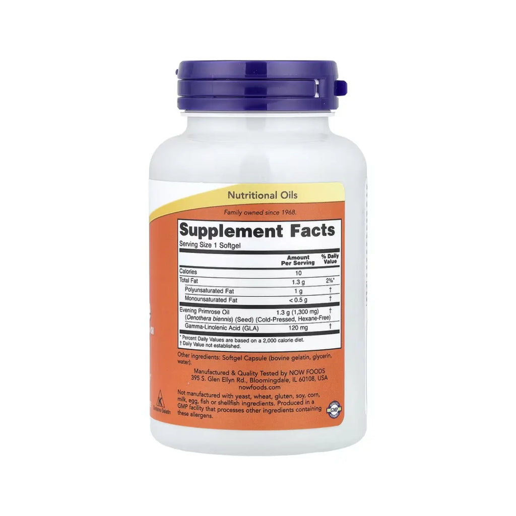 NOW FOODS SUPER PRIMROSE 1300MG 60SOFTGEL PIEL SALUDABLE SFN