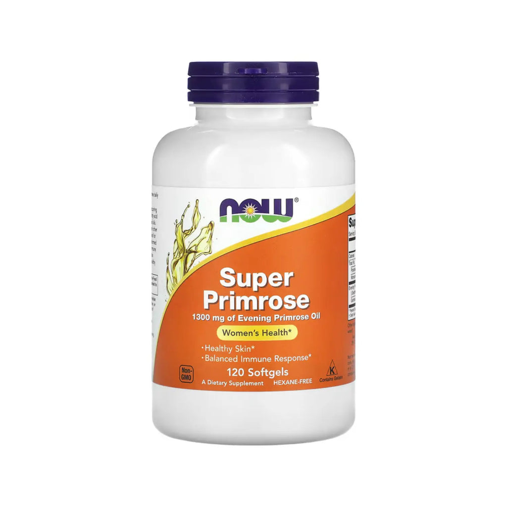 NOW FOODS SUPER PRIMROSE 1300MG 120SGEL ACEITE DE ONAGRA SFN