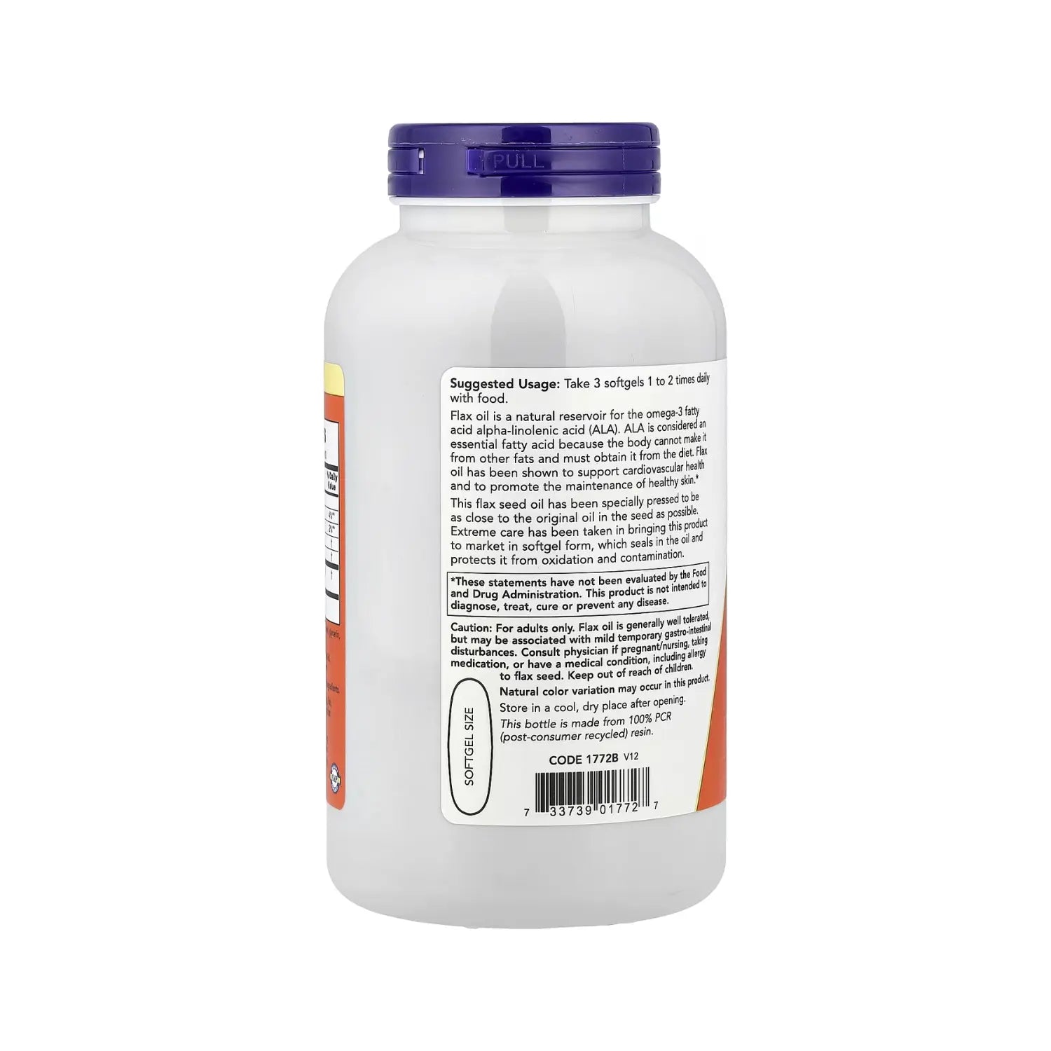 NOW Foods, Aceite de lino con omega-3 esenciales, 1000 mg, 250 softcaps sfn