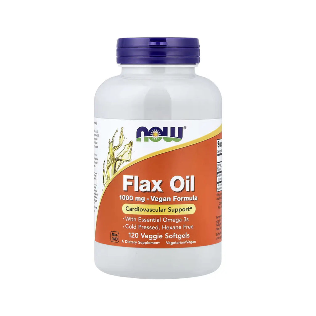 NOW FOODS ACEITE DE LINO FLAX OIL 1000MG 120SOFTGELS SFN