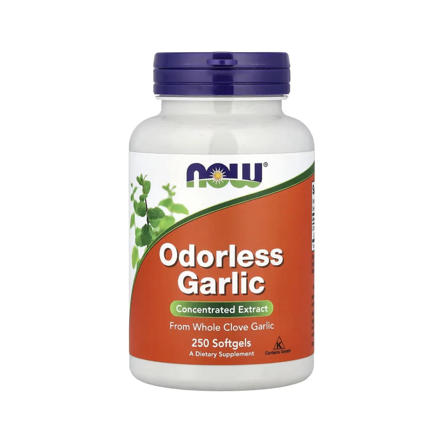 NOW Foods, Ajo inodoro, Extracto concentrado, 250 softgel sfn