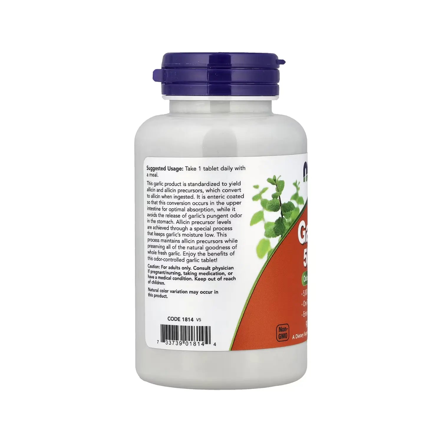 NOW Foods, Ajo 5000, Suplemento alimentario, 90 comprimidos sfn