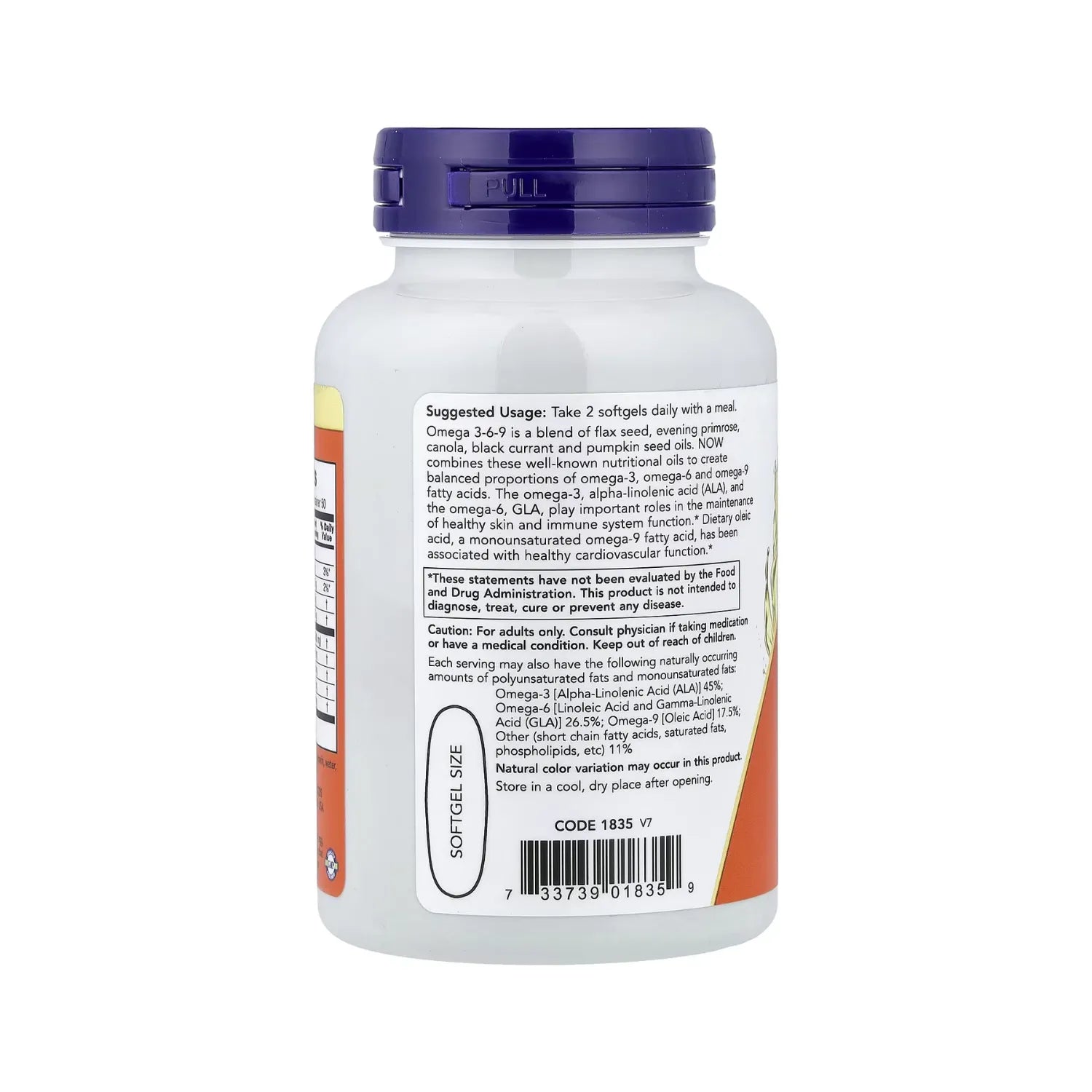 NOW FOODS OMEGA 36-9 1000 MG, 100 SOFTCAPS SFN