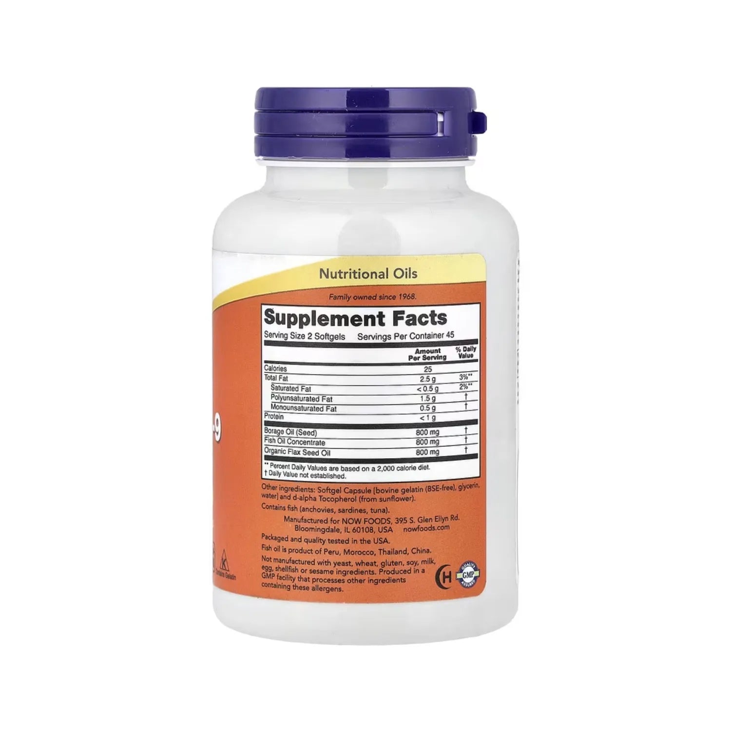 NOW FOODS SUPEROMEGA 3-6-9 1200 MG 90 CÁPSULAS BLANDAS SFN