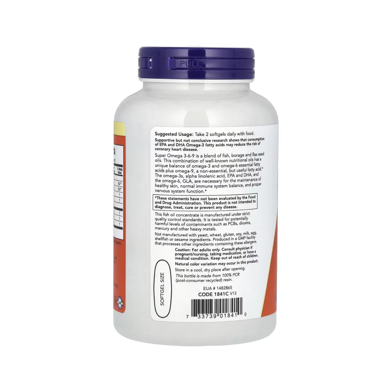 NOW FOODS SUPER OMEGA 3 6 9 1200 MG 180 SGELS