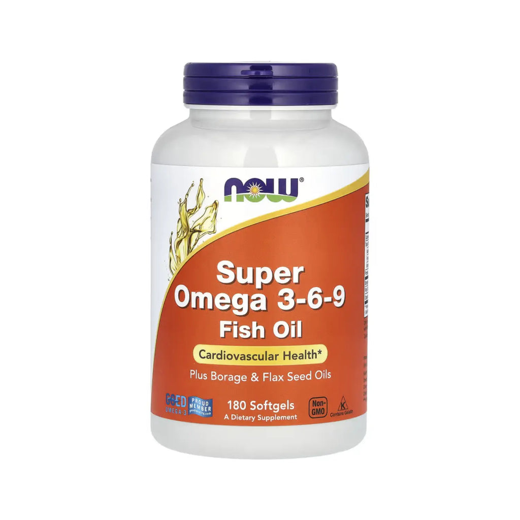NOW FOODS SUPER OMEGA 3 6 9 1200 MG 180 SGELS
